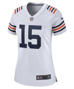 Alternative view of Rome Odunze Chicago Bears Nike Women's Alternate Game Jersey - White