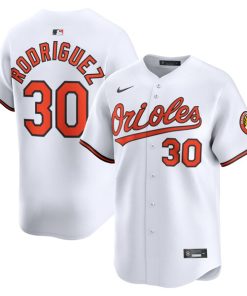 Grayson Rodriguez Baltimore Orioles Nike Alternate Limited Player Jersey - White