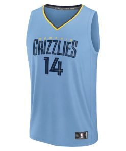 Alternative view of Zach Edey Memphis Grizzlies  Fast Break Replica Player Jersey - Statement Edition - Light Blue