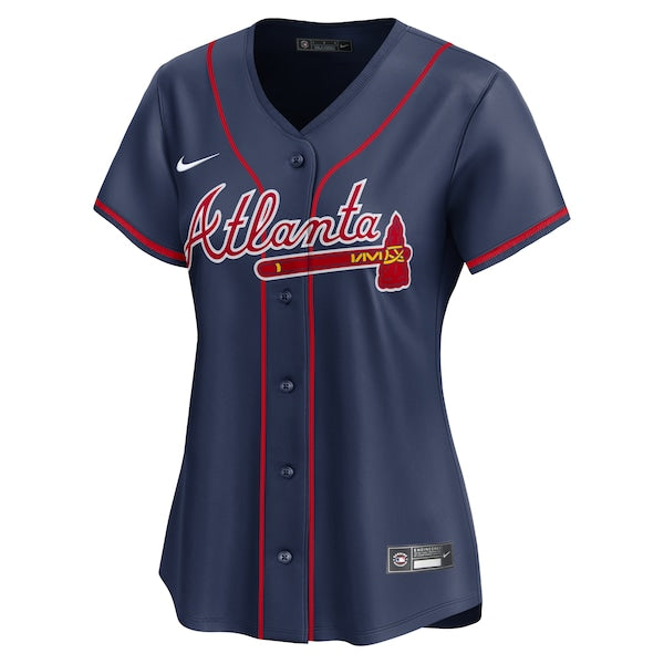 Ronald Acu?a Jr. Atlanta Braves Nike Women's Alternate Limited Player Jersey?ยจC Navy - Image 3