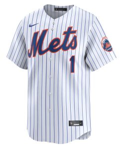 Alternative view of New York Mets Nike #1 Dad Home Limited Jersey - White