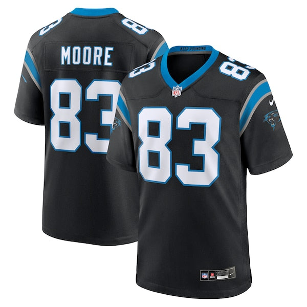 David Moore Carolina Panthers Nike Game Jersey - Black