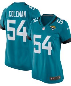 DJ Coleman Jacksonville Jaguars Nike Women's  Game Jersey -  Teal