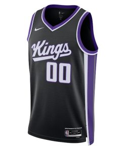Alternative view of Sacramento Kings Nike Unisex Swingman Custom Jersey - Icon Edition - Black