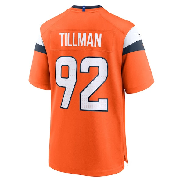 Dondrea Tillman Denver Broncos Nike Team Game Jersey - Orange - Image 3