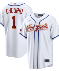 Jackson Chourio Venezuela Baseball Nike 2026 World Baseball Classic Home Stadium Jersey - White