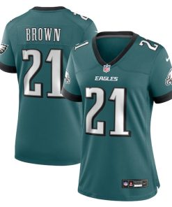 Sydney Brown Philadelphia Eagles Nike Women's Team Game Jersey - Midnight Green