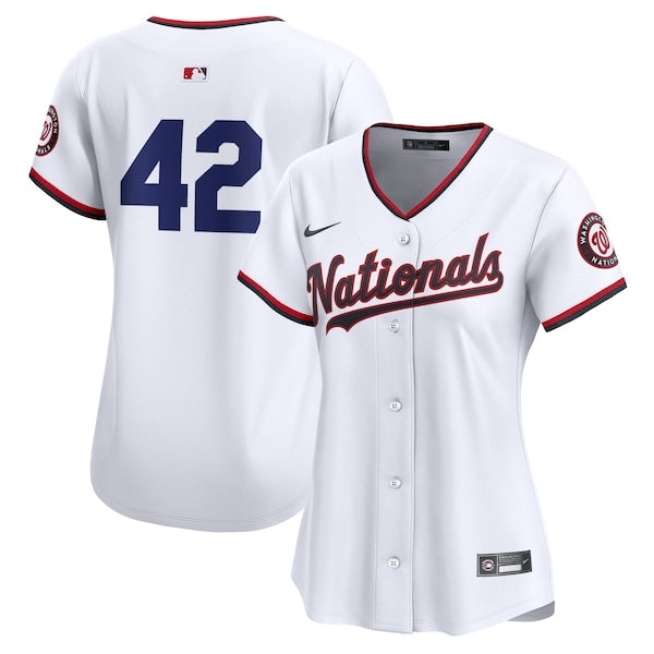 Washington Nationals Nike Women's 2024 Jackie Robinson Day Home Limited Jersey?ยจC White