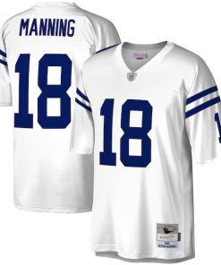 Alternative view of Peyton Manning Indianapolis Colts Legacy Replica Jersey - White/Royal