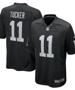 Tre Tucker Las Vegas Raiders Nike Team Game Jersey -  Black