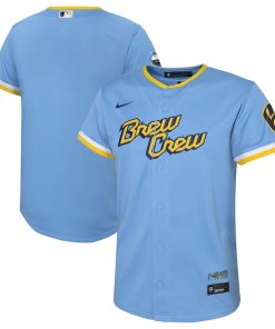 Milwaukee Brewers Nike Preschool 2022 City Connect Replica Team Jersey - Powder Blue