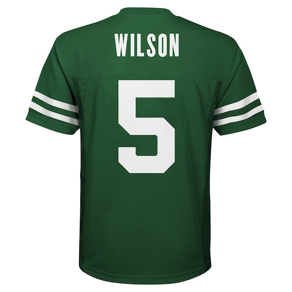 Garrett Wilson New York Jets Youth Replica Player Jersey - Legacy Green - Image 3