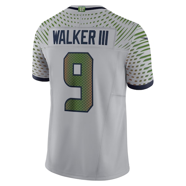 Kenneth Walker III Seattle Seahawks Nike 2025 Rivalries Collection Limited Jersey - Wolf Gray - Image 3