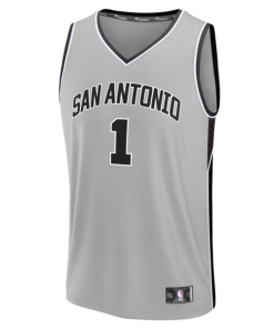 Alternative view of Victor Wembanyama San Antonio Spurs  Fast Break Jersey - Statement Edition - Silver