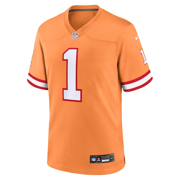 Rachaad White Tampa Bay Buccaneers Nike Throwback Game Jersey - Orange/Red - Image 3