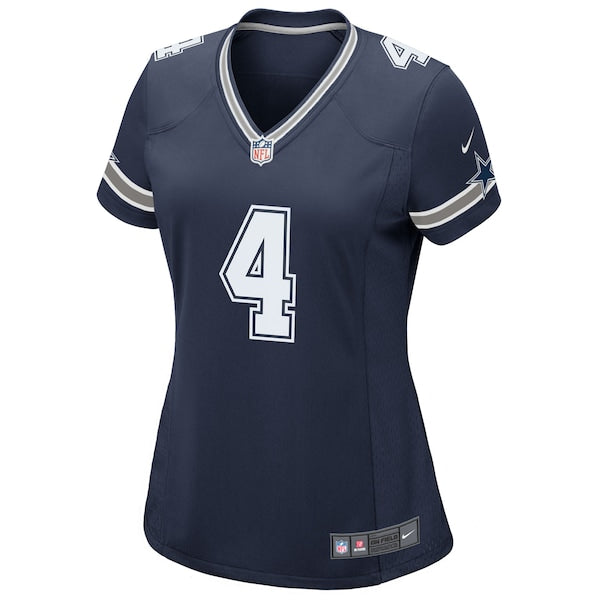 Dak Prescott Dallas Cowboys Nike Women's Game Team Jersey - Navy/White - Image 3