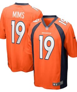 Marvin Mims Jr Denver Broncos Nike Team Game Jersey -  Orange