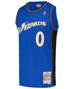 Alternative view of Gilbert Arenas Washington Wizards  2004/05 Hardwood Classics Swingman Jersey - Blue