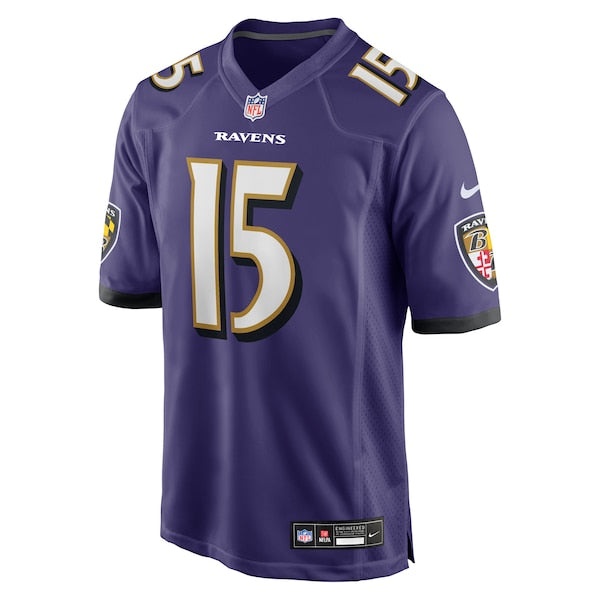 Cooper Rush Baltimore Ravens Nike Team Game Jersey - Purple - Image 2