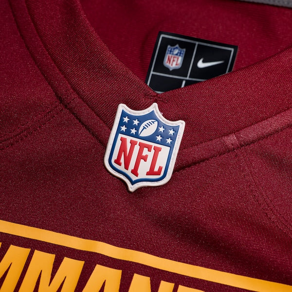 Will Harris Washington Commanders Nike Team Game Jersey - Burgundy - Image 4