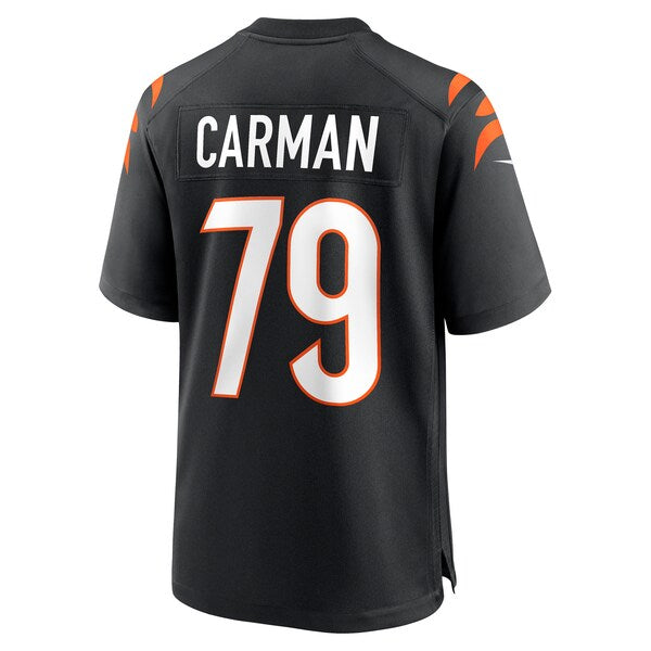 Jackson Carman Cincinnati Bengals Nike Game Jersey - Black - Image 3