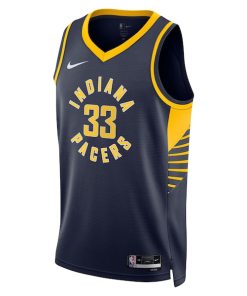Alternative view of Myles Turner Indiana Pacers Nike Unisex 2025 NBA Finals Swingman Jersey - Icon Edition - Navy