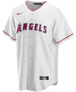 Alternative view of Los Angeles Angels Nike Home Pick-A-Player Retired Roster Replica Jersey - White
