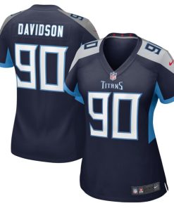 Alternative view of Marlon Davidson Tennessee Titans Nike Women's  Game Jersey -  Navy