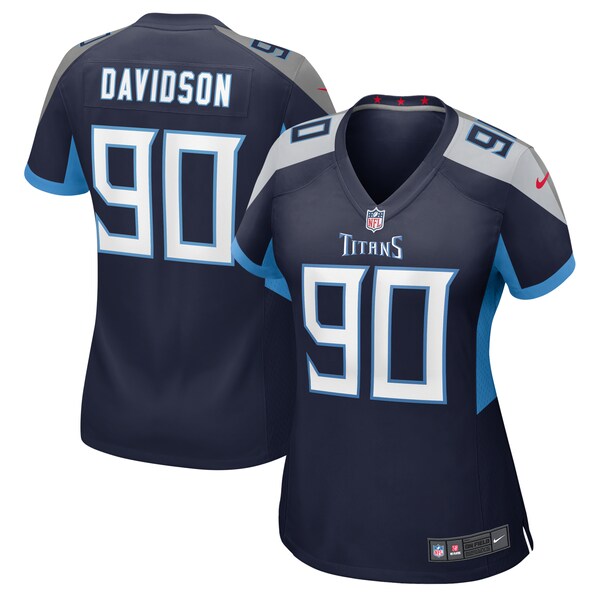 Marlon Davidson Tennessee Titans Nike Women's Game Jersey - Navy - Image 2