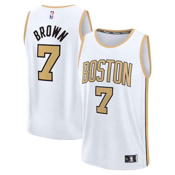 Jaylen Brown Boston Celtics 2025/26 City Edition Fast Break Jersey - White