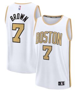Jaylen Brown Boston Celtics  Youth 2025/26 City Edition Fast Break Jersey - White