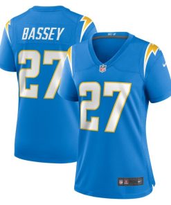 Essang Bassey Los Angeles Chargers Nike Women's  Game Jersey -  Powder Blue