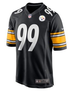 Alternative view of Larry Ogunjobi Pittsburgh Steelers Nike Game Player Jersey - Black