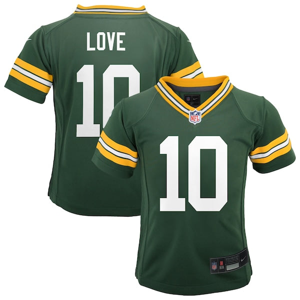 Jordan Love Green Bay Packers Nike Preschool Team Player Game Jersey - Green
