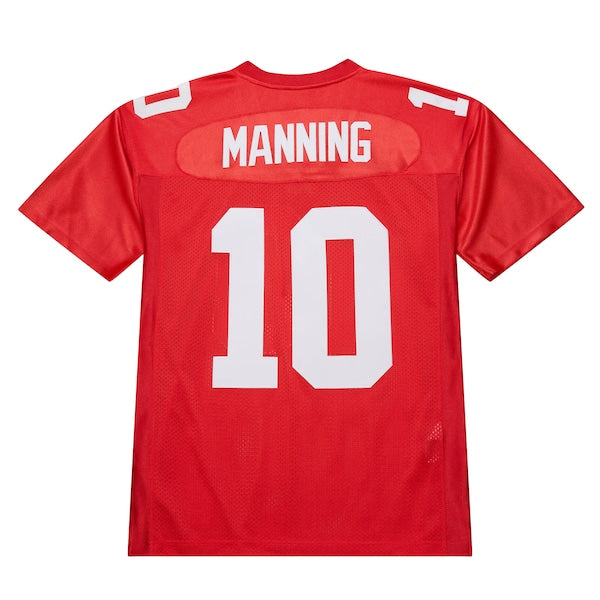 Eli Manning New York Giants 2004 Authentic Throwback Retired Player Jersey - Red - Image 3