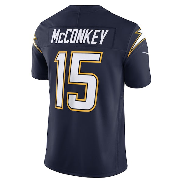 Ladd McConkey Los Angeles Chargers Nike Alternate Super Chargers Vapor F.U.S.E. Limited Jersey - Navy/Gold/Powder Blue - Image 4