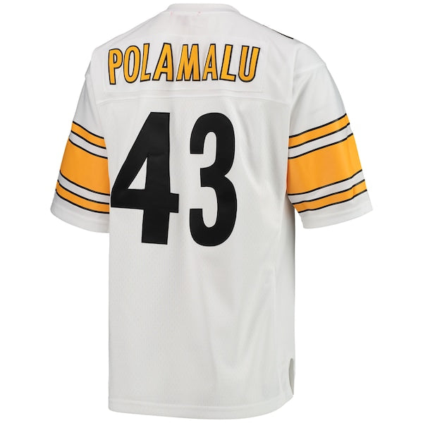 Troy Polamalu Pittsburgh Steelers Women's 2005 Legacy Replica Team Jersey - White - Image 3