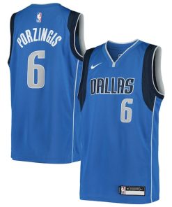 Kristaps Porzingis Dallas Mavericks Nike Youth Swingman Jersey - Icon Edition - Blue