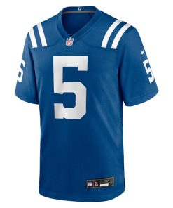 Alternative view of Anthony Richardson Sr. Indianapolis Colts Nike Team Game Jersey -  Royal