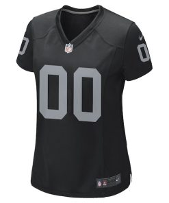Alternative view of Las Vegas Raiders Nike Women's Custom Game Jersey - Black