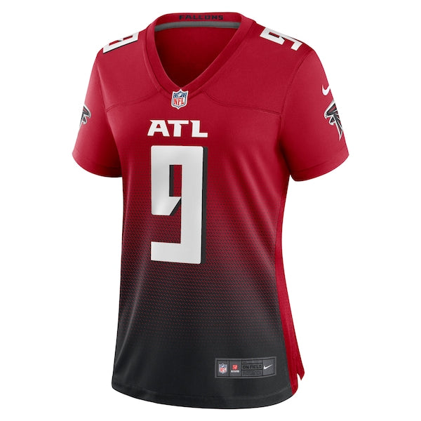 Michael Penix Jr. Atlanta Falcons Nike Women's Alternate Game Jersey - Red/Black - Image 4