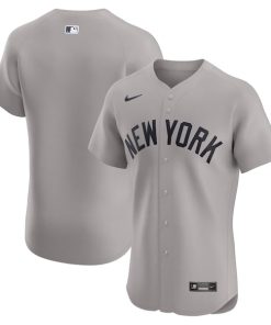 New York Yankees Nike Road Elite Jersey - Gray