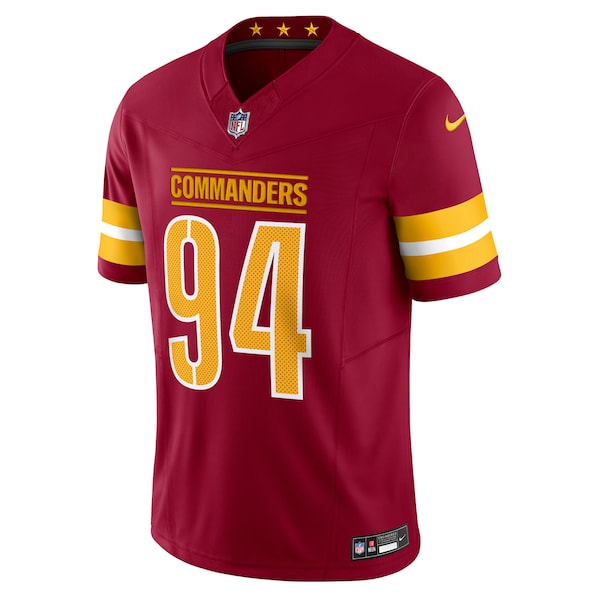 Daron Payne Washington Commanders Nike Vapor F.U.S.E. Limited Jersey - Burgundy - Image 2