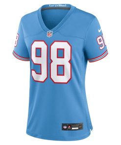 Alternative view of Jeffery Simmons Tennessee Titans Nike Women's Player Jersey - Light Blue