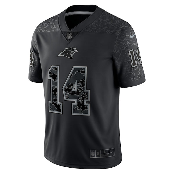 Sam Darnold Carolina Panthers Nike RFLCTV Limited Jersey - Black - Image 3