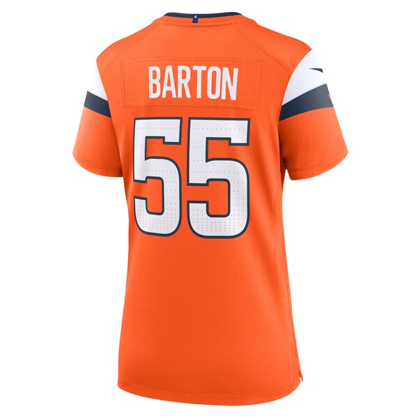 Cody Barton Denver Broncos Nike Women's Game Jersey - Orange - Image 3