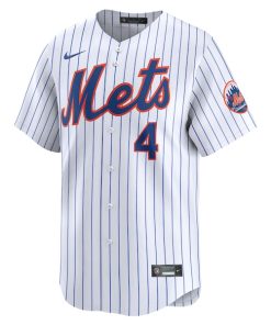 Alternative view of Francisco Alvarez New York Mets Nike Home Limited Player Jersey - White