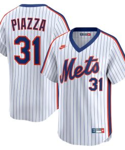 Mike Piazza New York Mets Nike Throwback Cooperstown Collection Limited Jersey - White