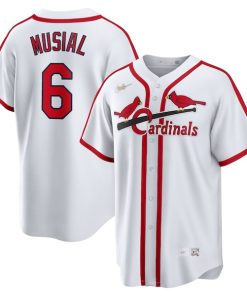 Stan Musial St. Louis Cardinals Nike Home Cooperstown Collection Player Jersey - White
