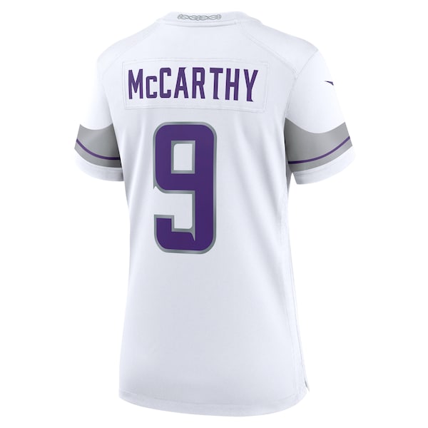 J.J. McCarthy Minnesota Vikings Nike Women's Alternate Game Player Jersey - White - Image 3